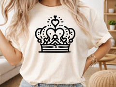 343 Royal Crown SVG Bundle King Queen PNG Tiara Silhouette Princess Cricut Vecto