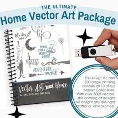 BEAUTIFUL WALLART GRAPHICS-VINYL CUTTER PLOTTER IMAGES-EPS VECTOR CLIPART CD USB