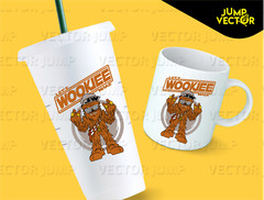 CHEWBACCA de corte Archivo en SVG, ESP, DXF y formato PNG para Cricut