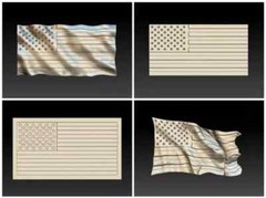 14 svg files cutting vectors Design 3D png models for CNC – 14 Set USA Flags