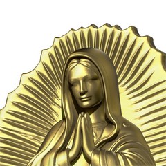 Our Lady Guadalupe Wood Carving Design – Wood Carving Design – 3D STL CNC File