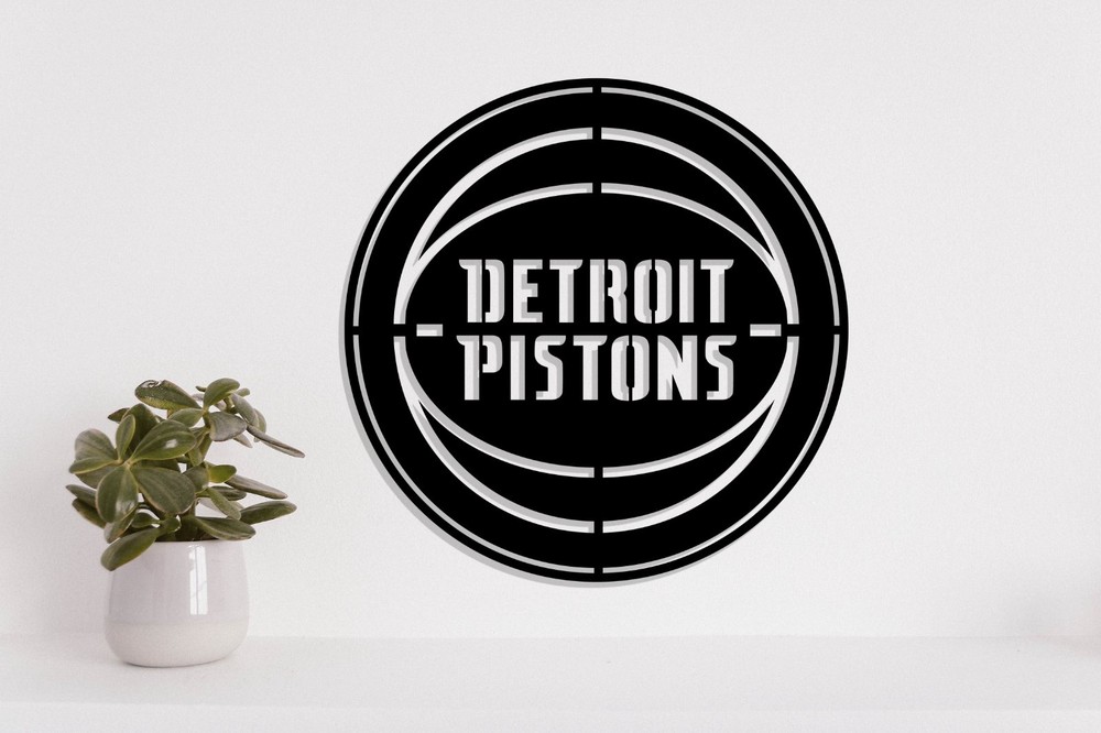 Detroit Pistons metal Laser Cut file dxf, svg, eps. ai, pdf, png Ready to cut