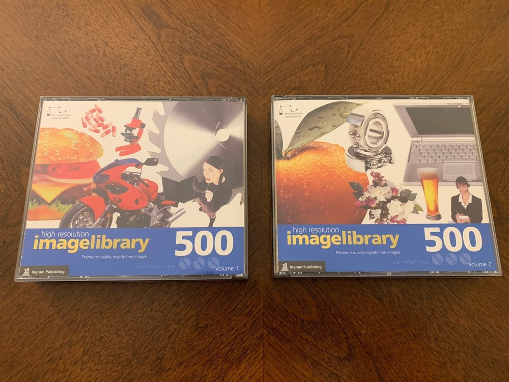 IMAGELIBRARY on 6 CDs. Over 1,000 high resolution editable images, Printed Index