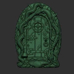 Steampunk Fairy Door 3D Art File – STL for Router & 3D Printer Use