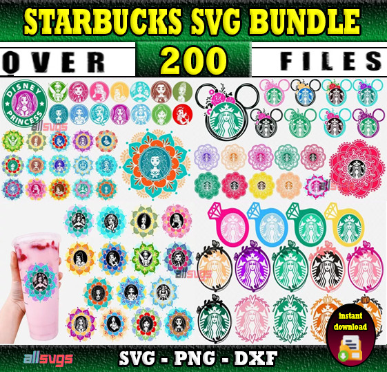 STARBUCKS SVG BUNDLE – Coffee & Drink Lover Designs for Cricut, Silhouette