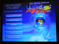 2007 WINPCSIGN PRO CUTTING, DESIGN AND PRINTING. VECTOR SOFTWARE XP, 7, 10