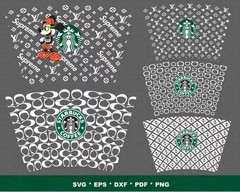Starbucks Wrap Luxury SVG Bundle, SVG Files for Print & Cricut, Silhouette