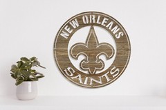 New Orleans Saints badge laser cut vector files dxf, svg, eps. ai, pdf, png