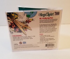 Mega ClipArt 7000 PC CD-Rom 1997 Windows 3.x 95 Softkey Software