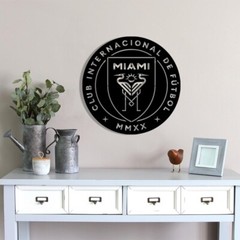 Inter Miami metal Laser Cut file dxf, svg, eps. ai, pdf, png Ready to cut