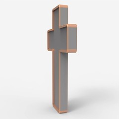 CNC Cross Shape Model – STL File for Laser & CNC Routing