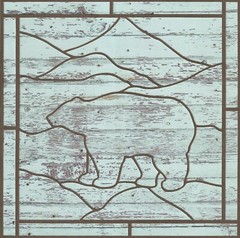 Bear SVG file for paper, vinyl, etc. on Cricut, Silhouette, etc. Machine Cutting