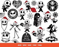 NIGHTMARE BEFORE CHRISTMAS SVG BUNDLE – Jack Skellington Halloween Cut Files