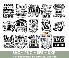 55 MEGA Father’s Day SVG Bundle, Dad SVG, Best Dad SVG, Whiskey Label, Daddy Svg
