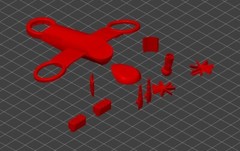 Sci Fi Battle Aircraft model STL files for 3d printing