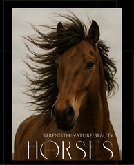 Horse Symbol of Freedom – Digital Illustration