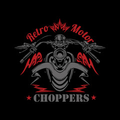 CHOPPER MOTORCYCLE CLIPART-VECTOR CLIP ART IMAGES +T-SHIRT GRAPHICS+TEMPLATES CD