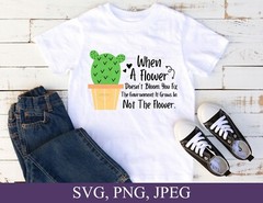 SVG, PNG “When A Flower Doesn’t Bloom, Autism Awareness” For Cricut Design Space