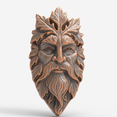Green Man Sculpture Printable Design Sculpture CNC STL File – 3D Printable