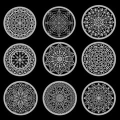 PACK +100 Mandala DXF SVG Ai | Laser Cut & CNC Designs Bundle On USB | CD