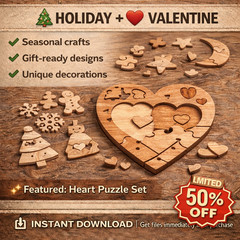 111 Toys Games SVG Bundle, Laser Cut Bundle, Puzzles, Animals, Digital Download