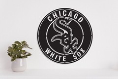 Chicago White Sox Badge Laser cut vector file dxf, svg, eps. ai, pdf, png