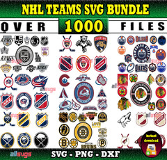 NHL Teams SVG Bundle, Sports Cut Files for Cricut, Silhouette & Laser Cutting