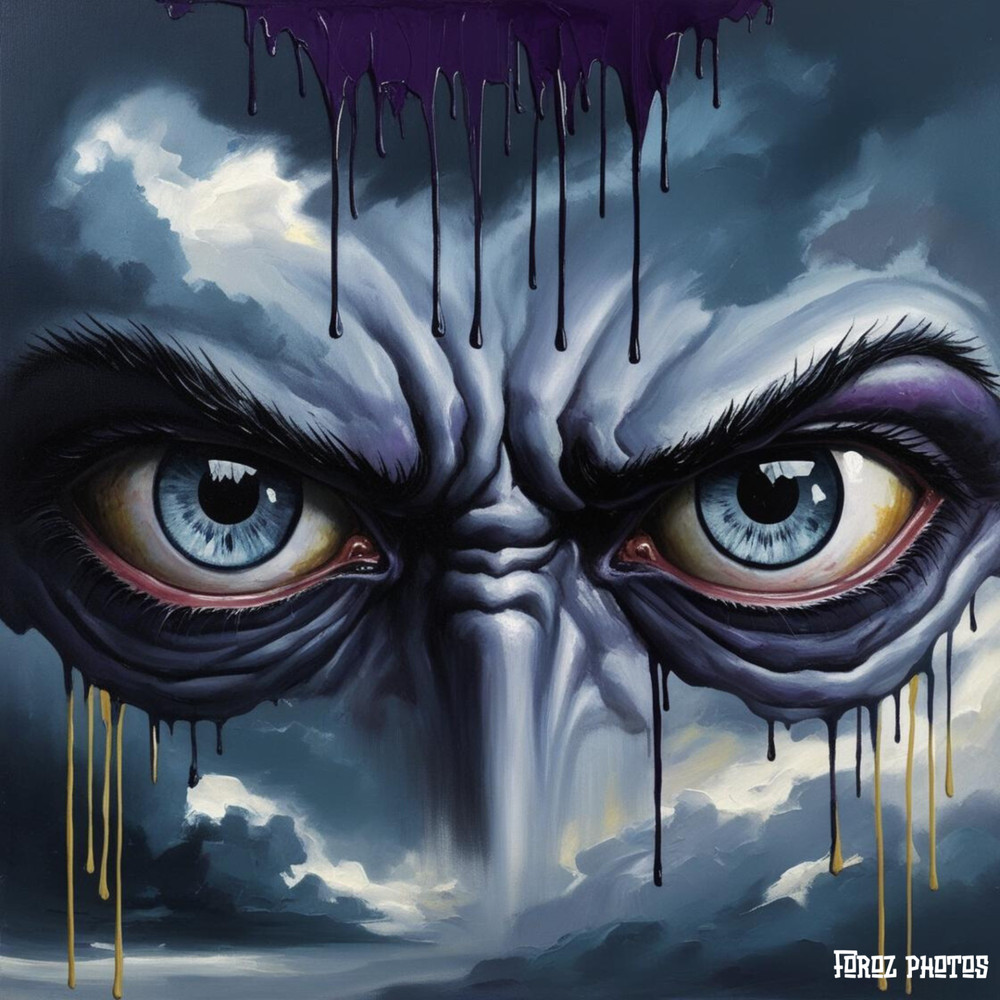 Eye in the sky Oil Painting Digital Image |Download 2 Images Wallpaper Art AI