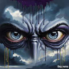 Eye in the sky Oil Painting Digital Image |Download 2 Images Wallpaper Art AI