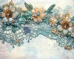 Digital Download Clip Art “LACE, PEARLS & PRECIOUS STONES”, pack of 40