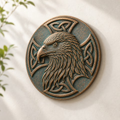 Celtic Eagle Relief Relief 3D Model STL File for Wood CNC Carving