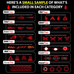 FLAMES CLIPART-VINYL CUTTER PLOTTER IMAGES-EPS VECTOR CLIP ART SIGN GRAPHICS CD