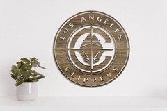 Los Angeles Clippers Laser Cut file dxf, svg, eps. ai, pdf, png Ready to cut