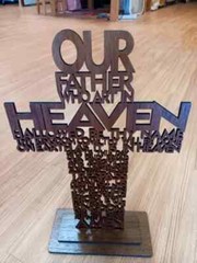 Lord’s Prayer Cross with Base Celtic svg, cross dxf, png Design Digital File
