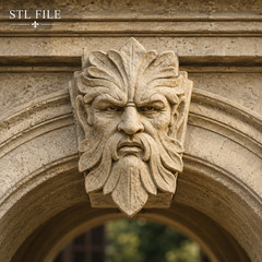 Green Man Pendant Wood Carving Design – Wood Carving Design – 3D STL CNC File