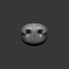 Animal Nose Sculpture STL CNC File – 3D Printable Design