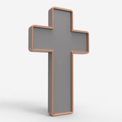 CNC Cross Shape Model – STL File for Laser & CNC Routing