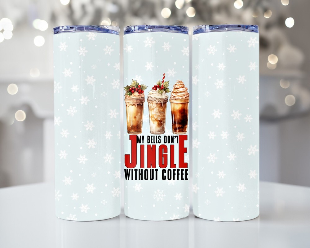 Sarcastic Christmas Coffee Lover’s Tumbler Wrap – Sublimation Digital Design
