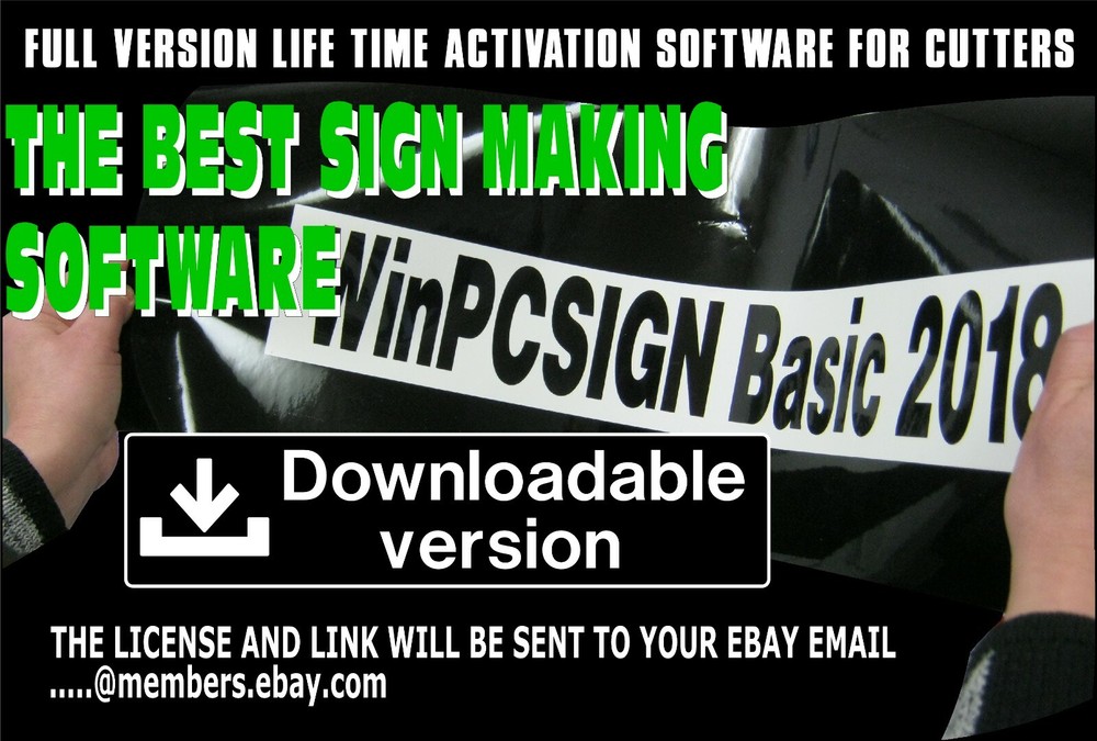 2018 Brand new WinPCSIGN BASIC Software 600 Vinyl cutters drivers easy to use