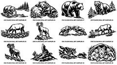 CNC Plasma Wall Art Sampler CNC Vectors in EPS, SVG, DXF CD-Rom FREE SHIP