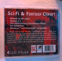 Sci-Fi& Fantasy Clip Art- Atlantis To The Stars, Windows 95 CD-ROM, Sealed