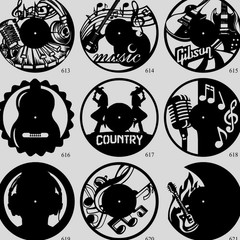 Music 90 Designs Digital Files Laser Plasma Cutting Instant Download Ai Ctr Svg