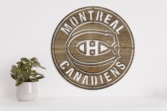 Montreal Canadiens badge laser cut vector files dxf, svg, eps. ai, pdf, png