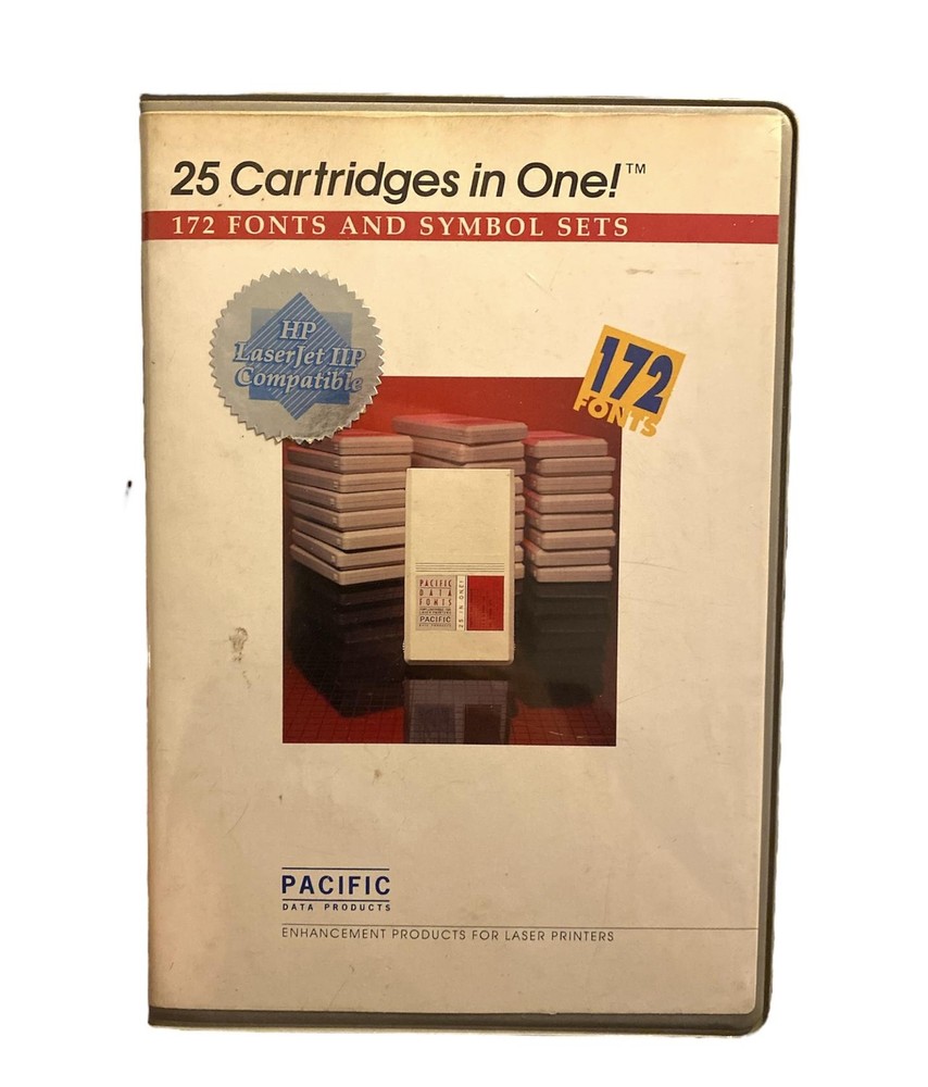 Pacific Data Products 25 Cartridges In One 172 Fonts and Symbols