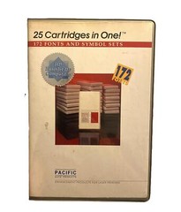 Pacific Data Products 25 Cartridges In One 172 Fonts and Symbols