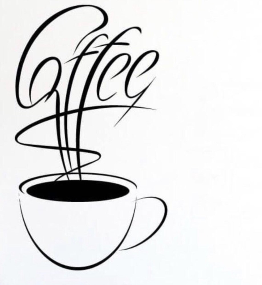 Coffee Cup Silhouette Clip Art Decal Cricut Cut File Svg File Digital Download