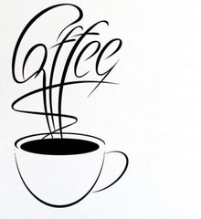 Coffee Cup Silhouette Clip Art Decal Cricut Cut File Svg File Digital Download