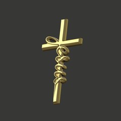 Jesus Cross Art – 3D Art File – STL for CNC Router and 3D Print