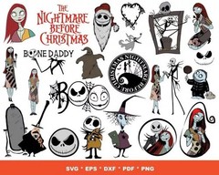 NIGHTMARE BEFORE CHRISTMAS SVG BUNDLE – Jack Skellington Halloween Cut Files