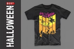7 Halloween T-Shirt Bundle | PNG SVG EPS | Scary Pumpkin Ghost Witch Designs